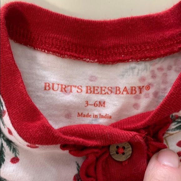 Burt's Bees Baby Holiday One Pieces - Picture 2 of 5